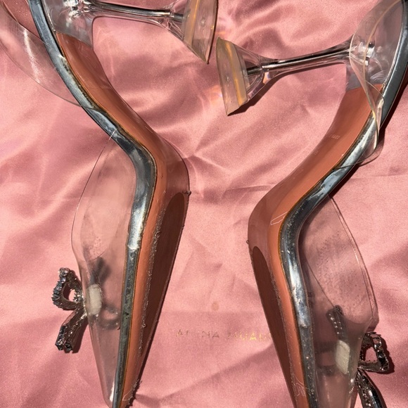 Elegant Silver and Pink Women's Heels - Picture 7 of 7